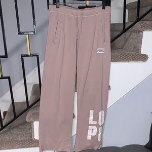 Y2K PINK Victoria's Secret Dusty Rose Boot Cut Sweatpants
